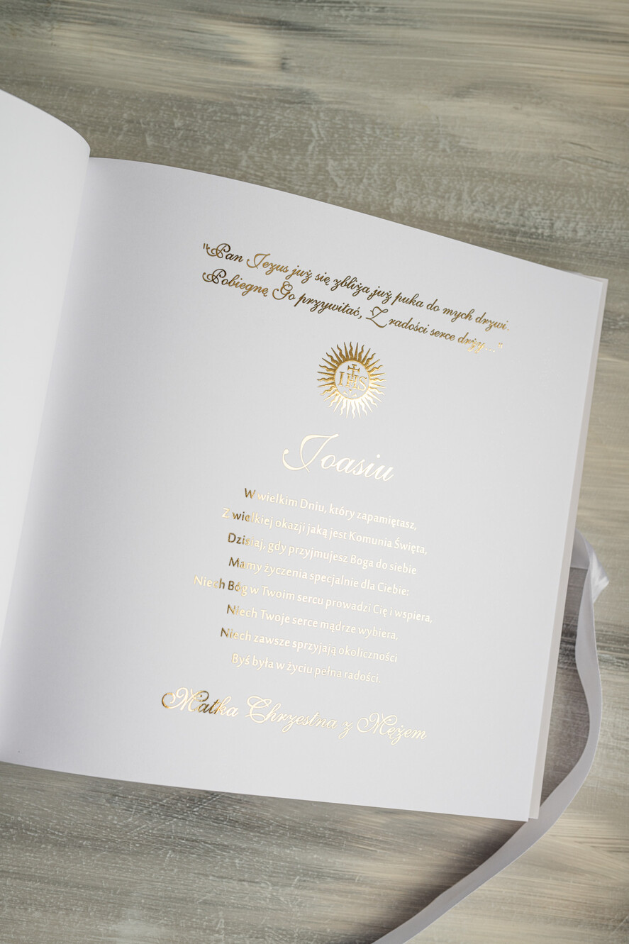 Albumy ślubne Pudełka na zdjęcia album na zdjęcia Pamiątka Pierwszej Komunii Świętej, Personalizowany Album na zdjęcia, Prezent na Pierwszą Komunię Świętą, Biały Welurowy Album na Zdjęcia14