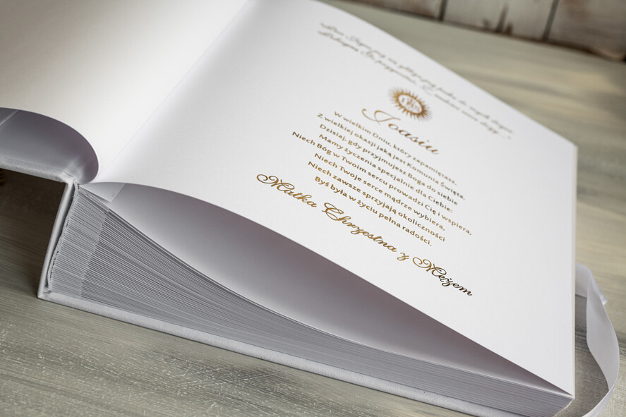 Albumy ślubne Pudełka na zdjęcia album na zdjęcia Pamiątka Pierwszej Komunii Świętej, Personalizowany Album na zdjęcia, Prezent na Pierwszą Komunię Świętą, Biały Welurowy Album na Zdjęcia16