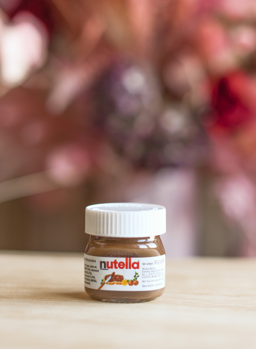 Podziękowania dla Gości Weselnych Miody i słoiczki Nutella personalizowane podziękowania dla gości weselnych słoiczek Nutella 3