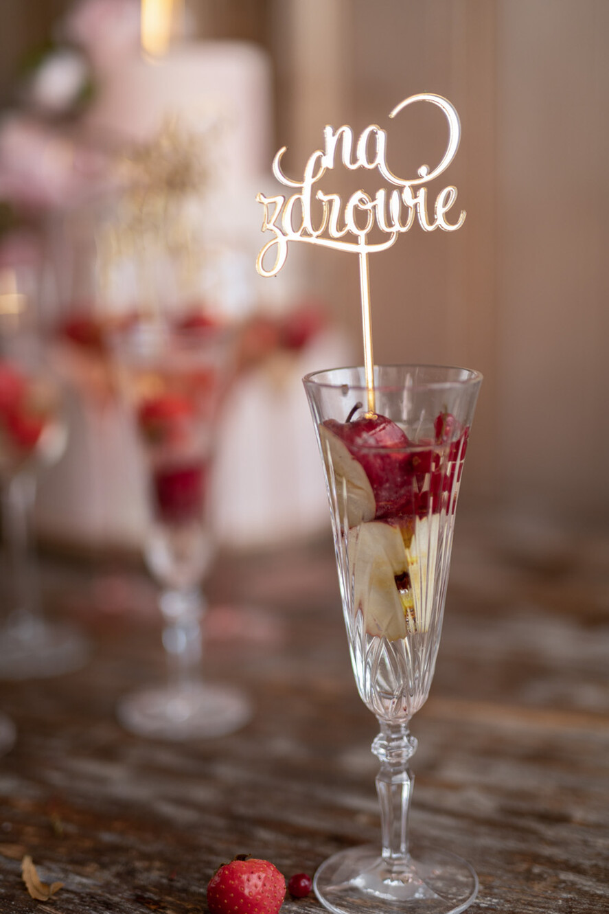 Figurki na tort / cake topper statuetki do drinków napisy na tort ślubny 2