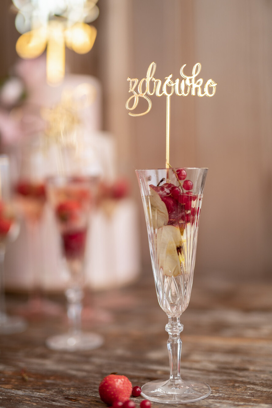Figurki na tort / cake topper statuetki do drinków napisy na tort ślubny 1