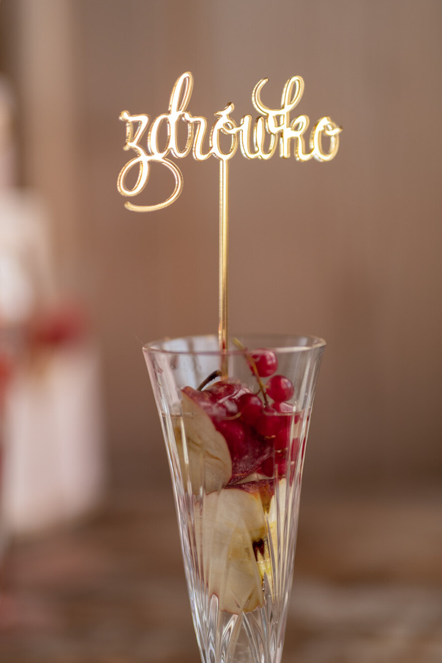 Figurki na tort / cake topper statuetki do drinków napisy na tort ślubny 2
