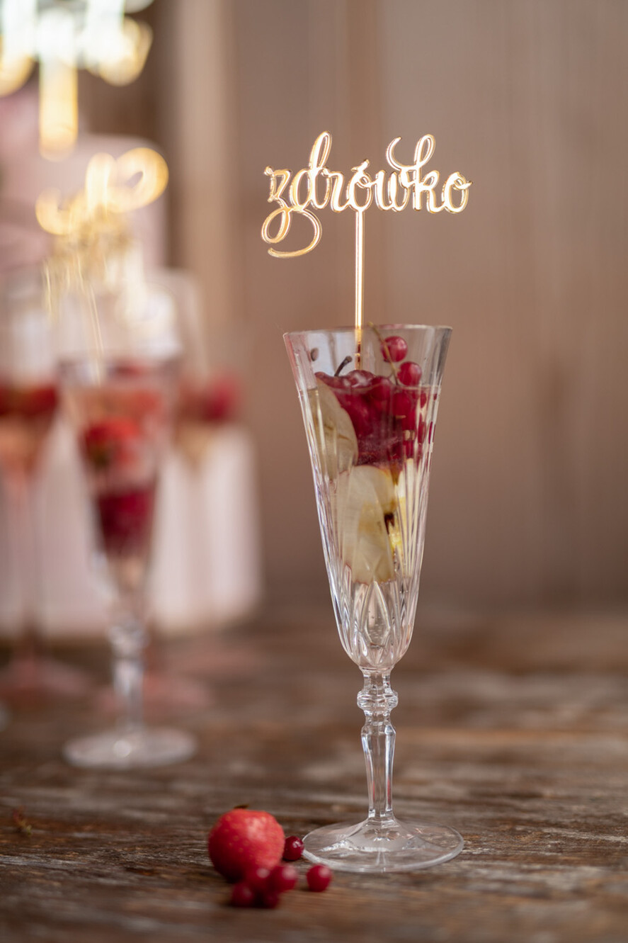 Figurki na tort / cake topper statuetki do drinków napisy na tort ślubny 3