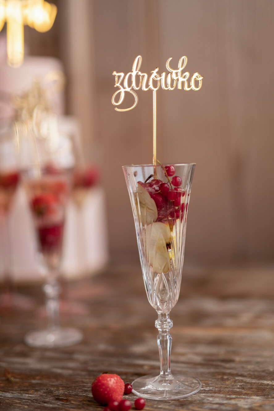 Figurki na tort / cake topper statuetki do drinków napisy na tort ślubny 0