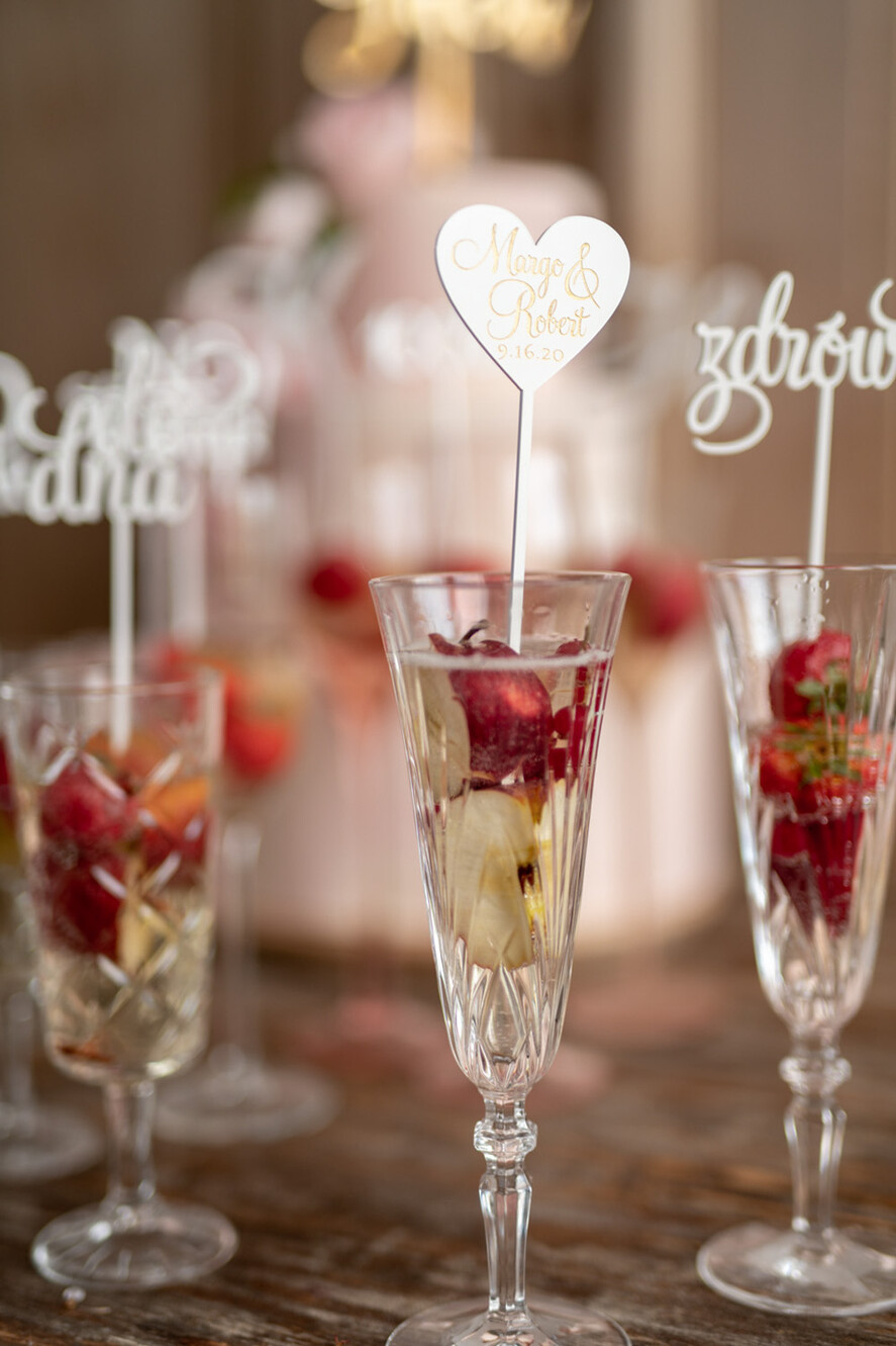 Figurki na tort / cake topper statuetki do drinków ozdoby na tort weselny 4