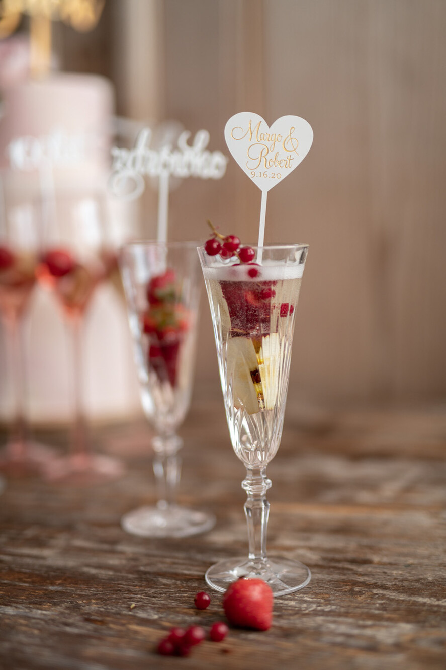 Figurki na tort / cake topper statuetki do drinków ozdoby na tort weselny 0