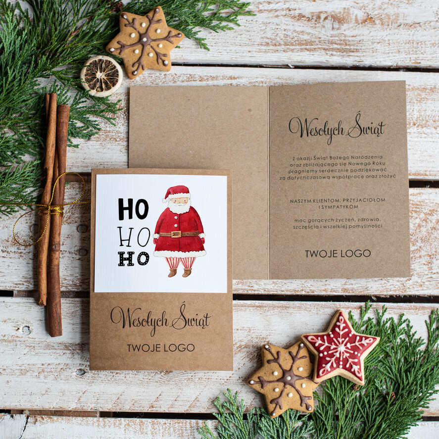 Kartki świąteczne z logo firmy kartka pudełko piękne pudełko z kartką na bożenarodzenie kartka świąteczna z logo firmy    1