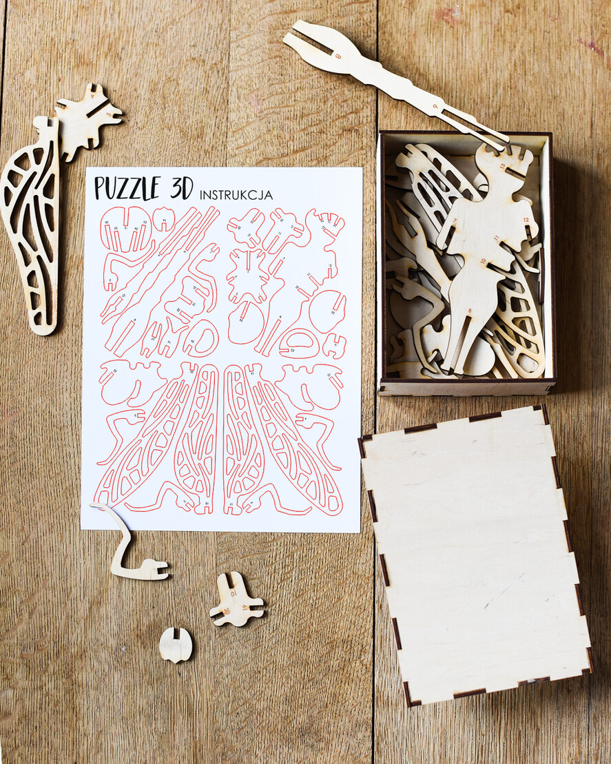 prezenty dla niego Puzzle, drewniane skrzynie, skarbonki pomysł na prezent świąteczny dla dziadka puzzle drewniane 3D6