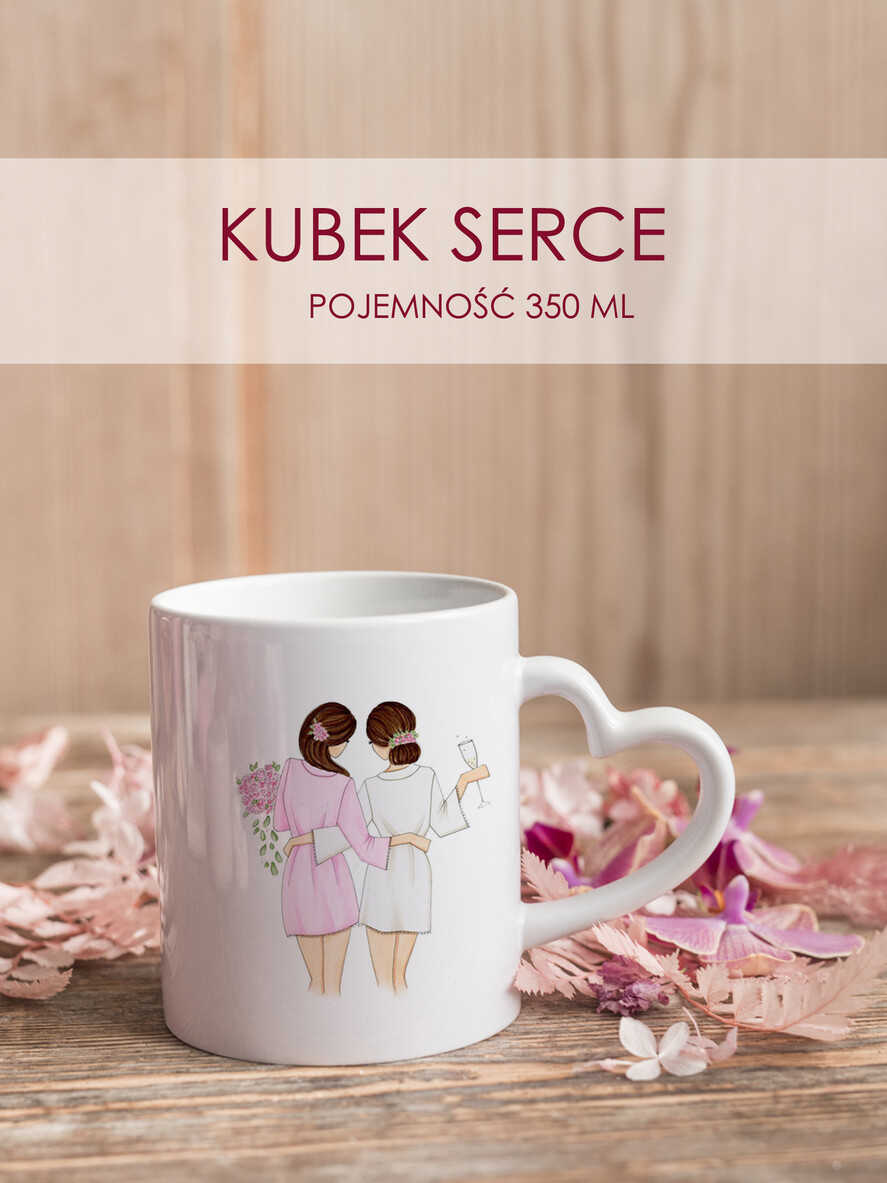 Prezenty dla świadków boxy prezentowe dla Świadkowej, prośba o świadkowanie Szlafrok dla Świadkowej ze złotym Napisem - Prośba o Świadkowanie Kubek Serduszko i zaparzacz7