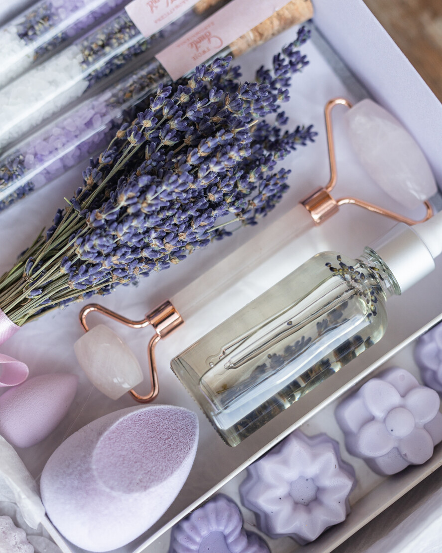 Prezenty dla świadków boxy prezentowe dla Świadkowej, prośba o świadkowanie  Czy zostaniesz moją Świadkową?- Jadeitowy Roller i Lawendowe kule Prośba o Świadkowanie - Prezent dla Świadkowej3