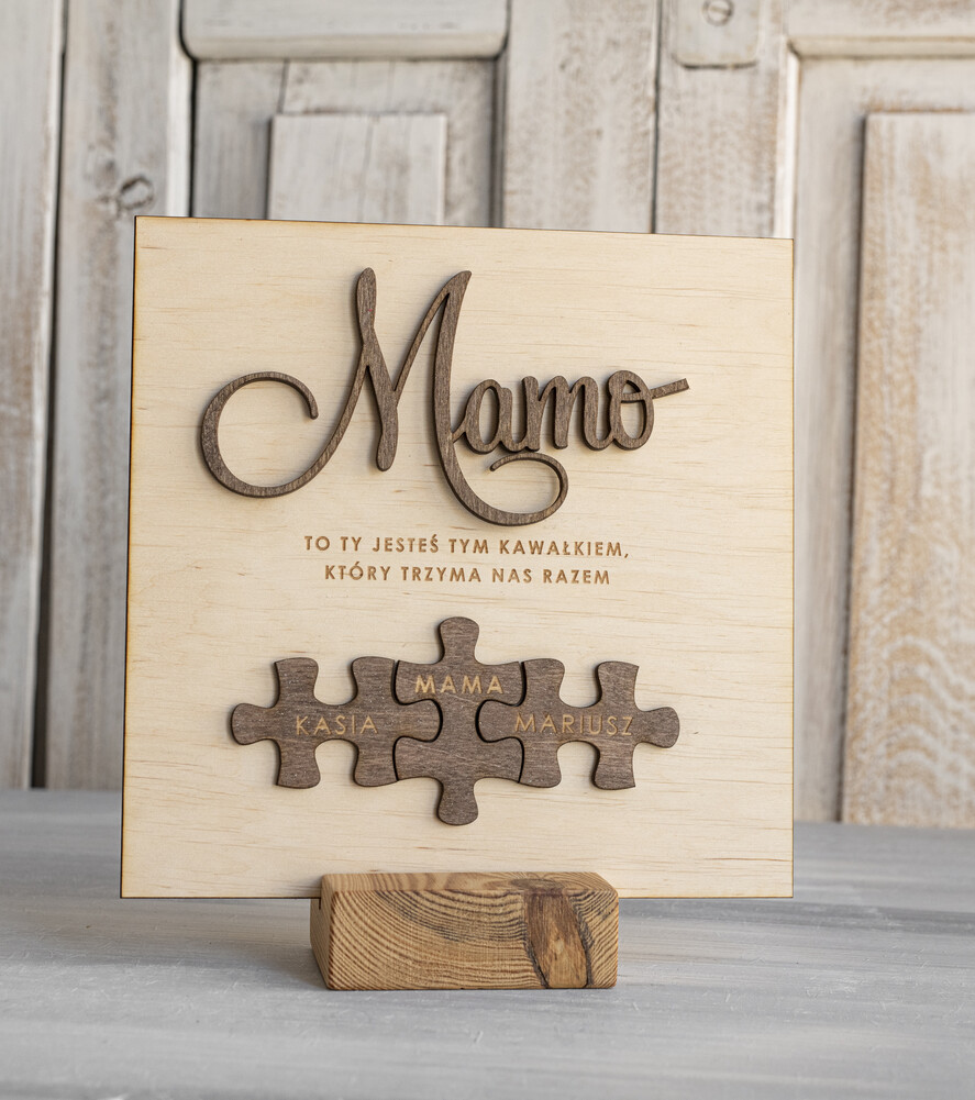 Prezenty dla Mamy ramki, puzzle, ramki na zdjęcia wyjątkowy prezent na dzień mamy, super prezent dla mamy wyjątkowa tabliczka na dzień matki, tabliczka z życzeniami dla Mamy, prezent na Dzień Mamy0