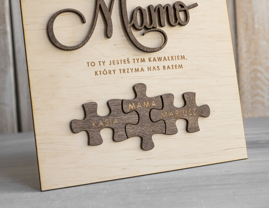 Prezenty dla Mamy ramki, puzzle, ramki na zdjęcia wyjątkowy prezent na dzień mamy, super prezent dla mamy wyjątkowa tabliczka na dzień matki, tabliczka z życzeniami dla Mamy, prezent na Dzień Mamy4