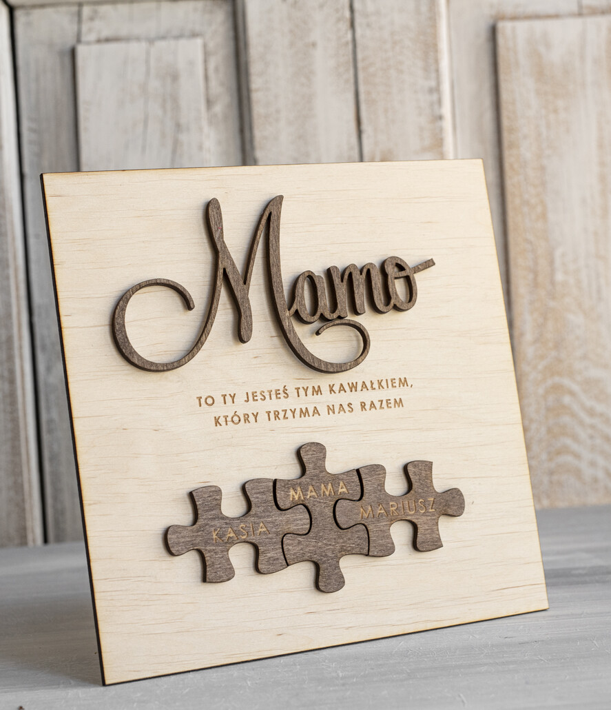 Prezenty dla Mamy ramki, puzzle, ramki na zdjęcia wyjątkowy prezent na dzień mamy, super prezent dla mamy wyjątkowa tabliczka na dzień matki, tabliczka z życzeniami dla Mamy, prezent na Dzień Mamy5
