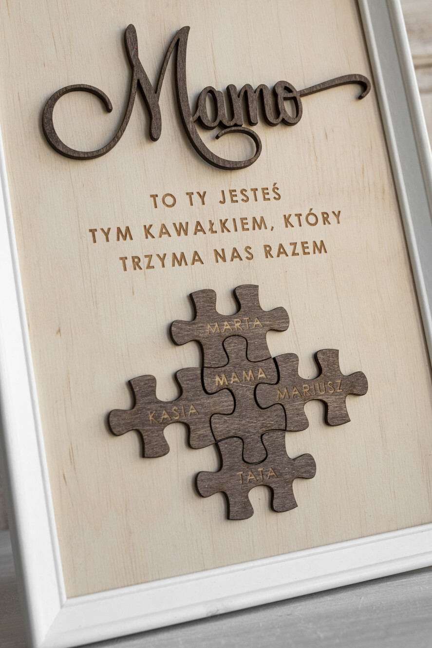 Prezenty dla Mamy ramki, puzzle, ramki na zdjęcia wyjątkowy prezent na dzień mamy, super prezent dla mamy wyjątkowa tabliczka na dzień matki, tabliczka z życzeniami dla Mamy, prezent na Dzień Mamy1