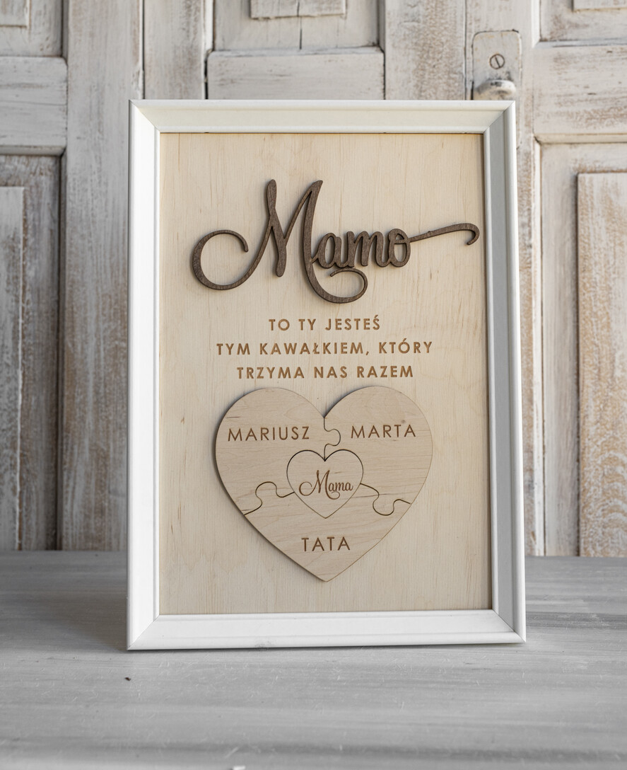 Prezenty dla Mamy ramki, puzzle, ramki na zdjęcia wyjątkowy prezent na dzień mamy, super prezent dla mamy wyjątkowa tabliczka na dzień matki, tabliczka z życzeniami dla Mamy, prezent na Dzień Mamy2