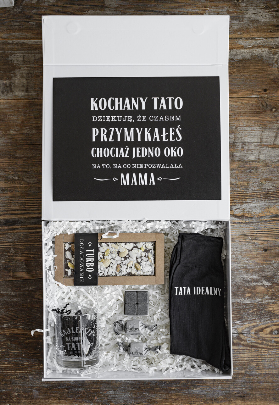 Prezenty dla Taty dzien ojca zestawy dla Taty pomysł na prezent dla Taty na urodziny, zestaw prezentowy na dzień Ojca, grawerowana szklanka, fajny pomysł na prezent dla Taty, personalizowane prezenty2