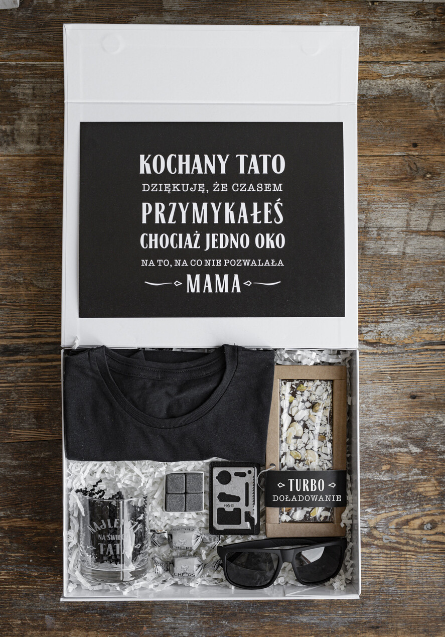 Prezenty dla Taty dzien ojca zestawy dla Taty prezent z okazji dnia Ojca, pudełko prezentowe na dzień Ojca, tematyczne prezenty dla Taty na urodziny, wyjątkowe prezenty dla Taty 1