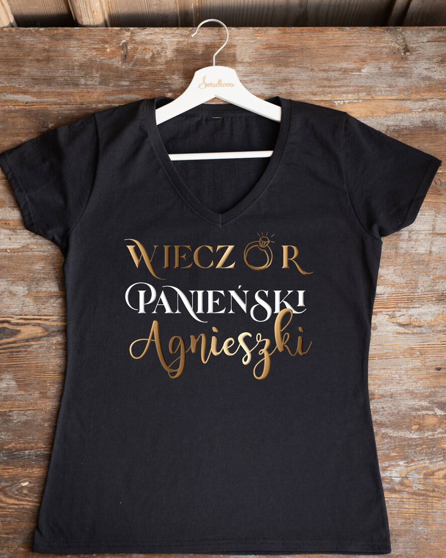 Prezenty dla Panny Młodej Koszulka na Wieczór panieński Koszulka z Napisem na Wieczór Panieński T-shirt Prezent dla Świadkowej0