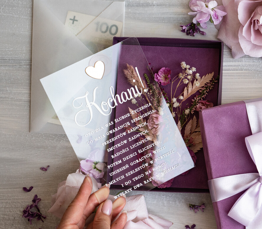Prezenty dla Młodej Pary flowerbox, kartki z życzeniami, pudełka na prezenty Welurowe opakowanie na pieniądze na prezent ślubny, Pamiątka Ślubu wraz z zyczeniami pudełko na pieniądze dla Nowożeńców5