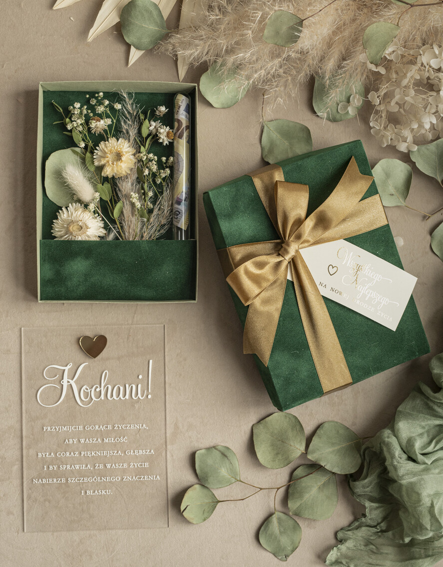 Prezenty dla Młodej Pary flowerbox, kartki z życzeniami, pudełka na prezenty bezowy upominek dla Młodej Pary zamiast kwiatów, Pamiątka Ślubna wraz z życzeniami pudełko na pieniądze dla Nowożeńców, kartka z życzeniami dla Pary Młodej 4