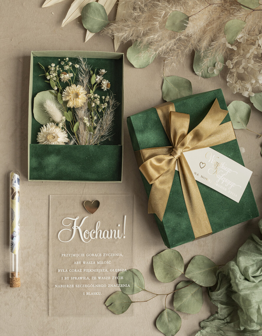 Prezenty dla Młodej Pary flowerbox, kartki z życzeniami, pudełka na prezenty bezowy upominek dla Młodej Pary zamiast kwiatów, Pamiątka Ślubna wraz z życzeniami pudełko na pieniądze dla Nowożeńców, kartka z życzeniami dla Pary Młodej 5