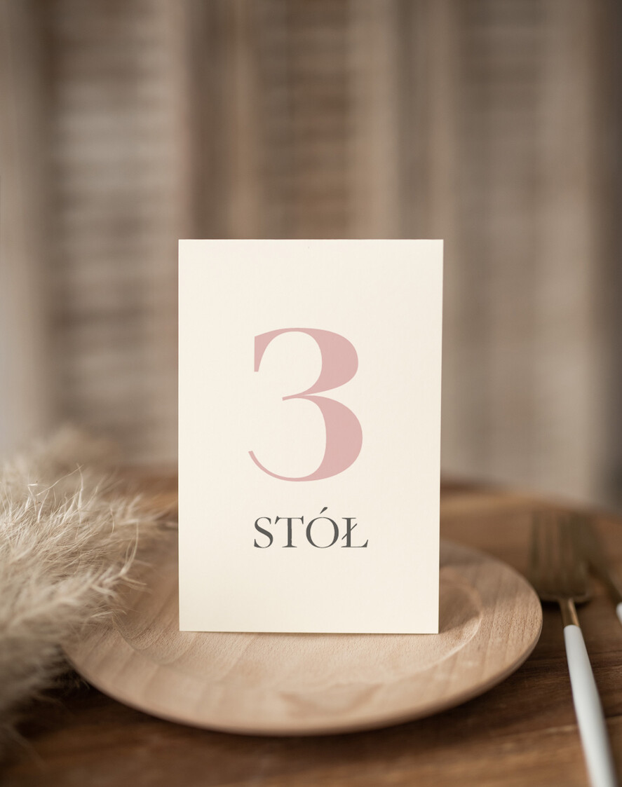Numery na stół Nowoczesne prosta forma Eleganckie numerki na stół weselny, numeracja stołów weselnych, proste i delikatne numerki na stoły weselne, dekoracja stołu weselnego 0