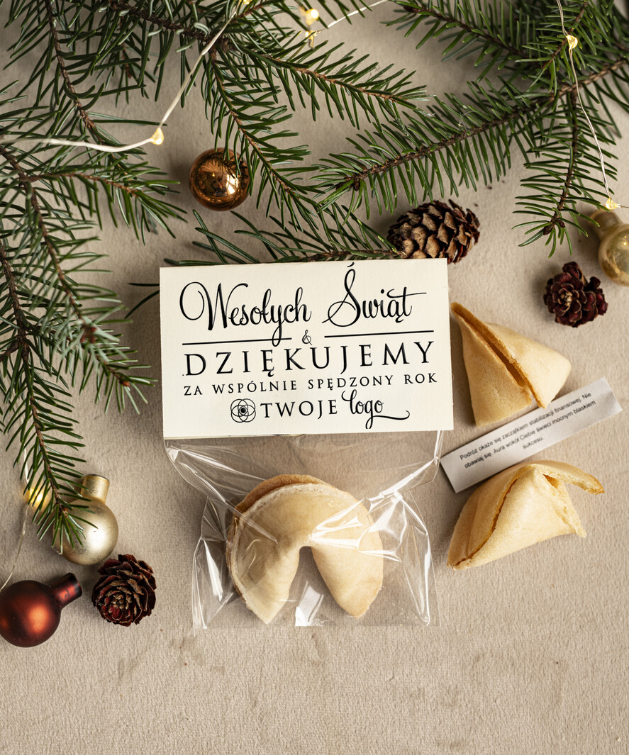 Prezenty Oferta dla Salonów BEAUTY drobne prezenty słodkości miody ciasteczka ciasteczko z wróżbą podziękowania dla klientki salonu kosmetycznego, prezent od fryzjerki dla klientek, upominek bożonarodzeniowy gadzet od stylistki rzes0