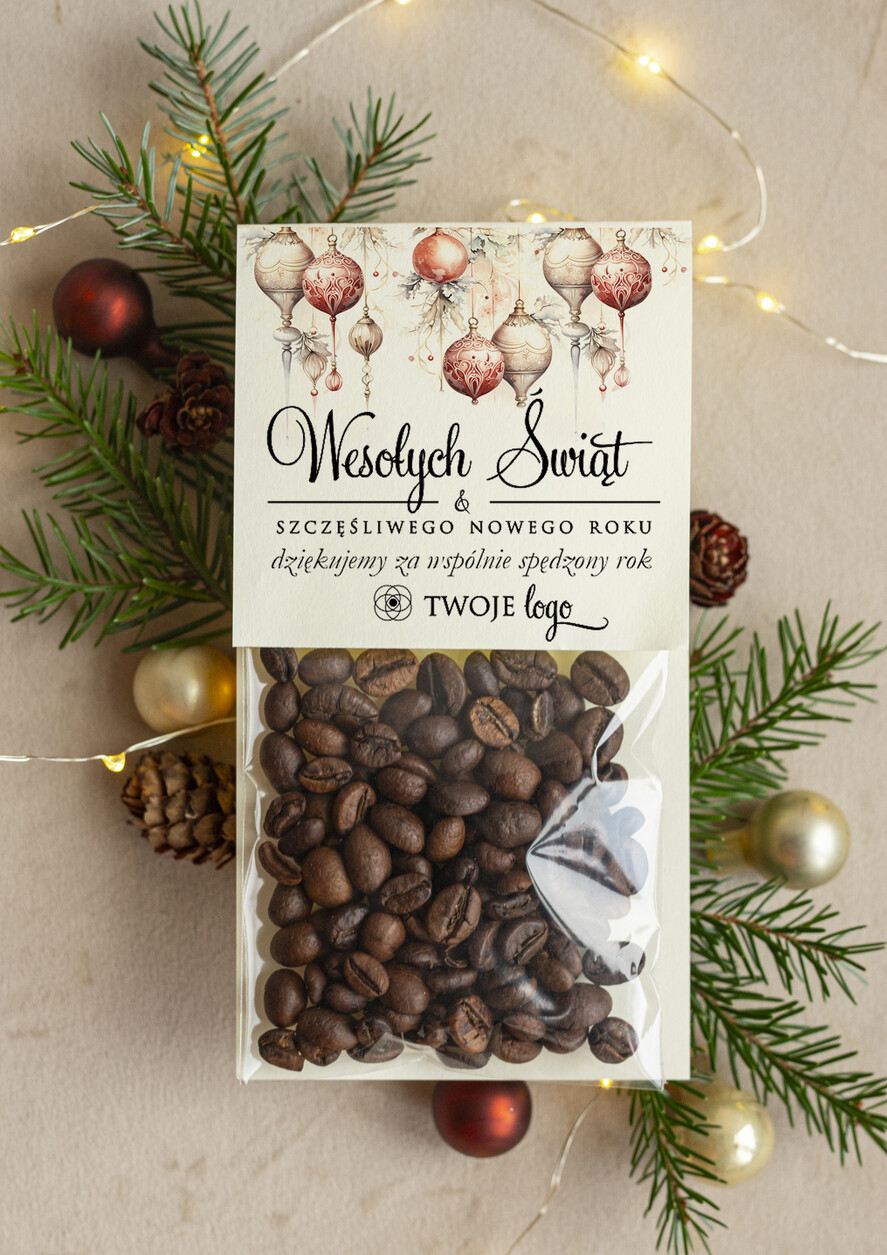 Prezenty Oferta dla Salonów BEAUTY drobne prezenty słodkości miody ciasteczka świąteczna kawa podziękowania dla klientki salonu kosmetycznego, prezent od fryzjerki dla klientek, upominek bożonarodzeniowy gadzet od stylistki rzes0