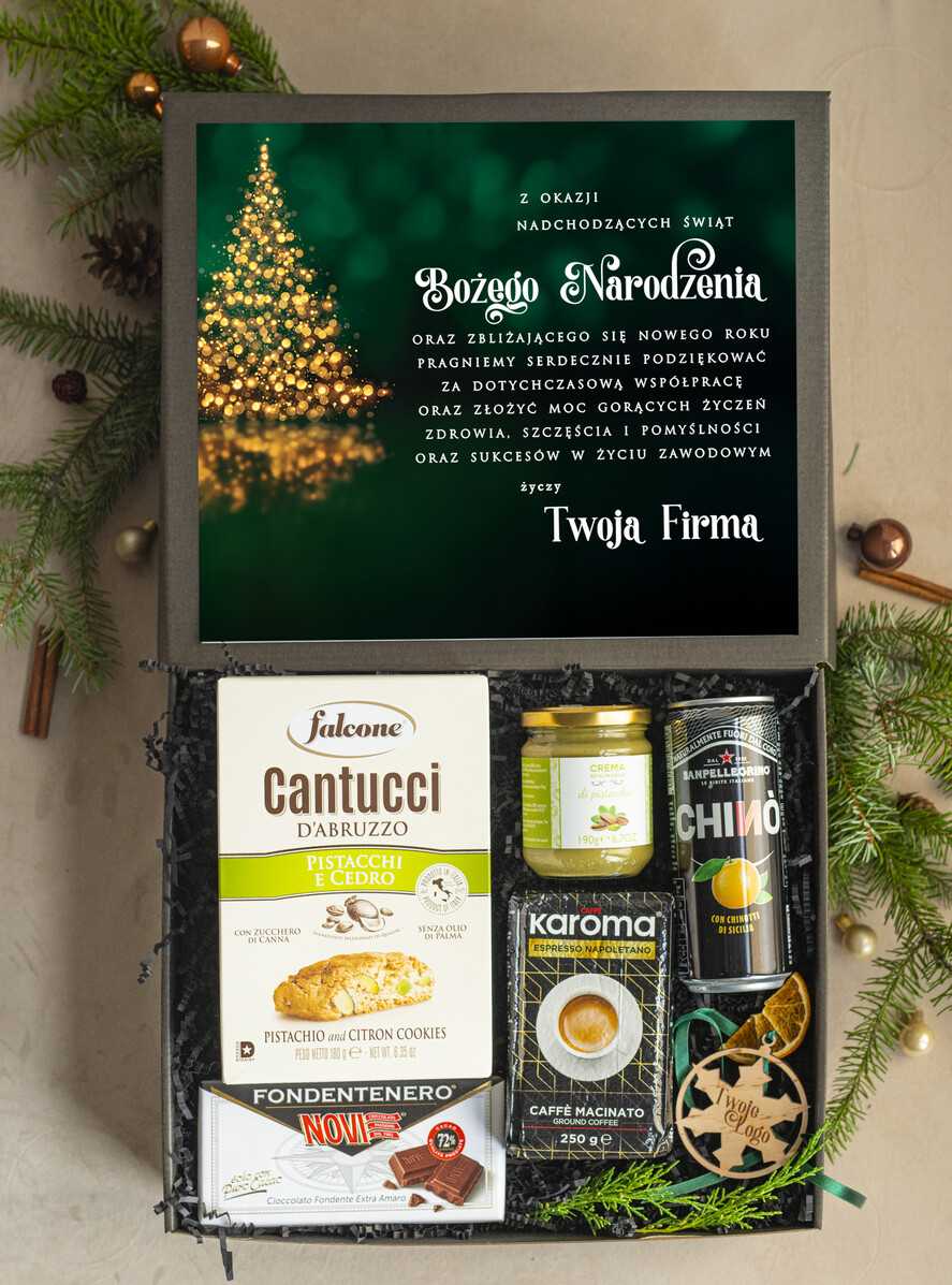 Prezenty oferta dla Firm Premium selection prezenty biznesowe dla firm włoskie smaki, Gusto Italiano upominki na święta dla pracowników, boxy firmowe premium z włoch1