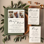 Zaproszenia ślubne Ze zdjęciem  zaproszenia i zawiadomienia na ślub, zaproszenia slubne ze zdjeciem, minimalistyczne zaproszenia na ślub 1