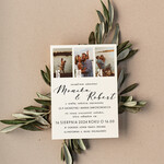 Zaproszenia ślubne Ze zdjęciem  zaproszenia i zawiadomienia na ślub, zaproszenia slubne ze zdjeciem, minimalistyczne zaproszenia na ślub 3