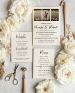 Zaproszenia ślubne Ze zdjęciem  zaproszenia i zawiadomienia na ślub, zaproszenia slubne ze zdjeciem, minimalistyczne zaproszenia na ślub 2