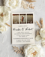 Zaproszenia ślubne Ze zdjęciem  zaproszenia i zawiadomienia na ślub, zaproszenia slubne ze zdjeciem, minimalistyczne zaproszenia na ślub 3