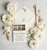 Zaproszenia ślubne Ze zdjęciem  zaproszenia i zawiadomienia na ślub, zaproszenia slubne ze zdjeciem, minimalistyczne zaproszenia na ślub 0