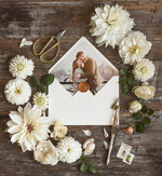 Zaproszenia ślubne Ze zdjęciem  Minimalistyczne zaproszenia ślubne ze zdjęciem foto zaproszenie na ślub Proste Zaprosznie na ślub z Waszym Zdjęciem2