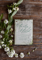 Zaproszenia ślubne Natura zielone zaproszenia na ślub rustykalny boho zaproszenia slubne z eukaliptusem i kalką3