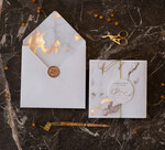 Zaproszenia ślubne Złote Glamour wyjątkowe zaproszenia ślubne nowoczesny styl glamour złote litery9