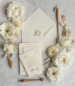 Zaproszenia ślubne Złote Glamour Minimalistyczne  Złote Zaproszenia Ślubne,  Proste  Złocone Zaproszenia na Ślub  Zaproszenie ślubne  12