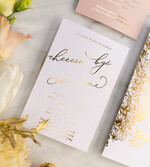 Zaproszenia ślubne Złote Glamour złote zaproszenia ślubne bogato zdobione motywy kwiatowe idealne na letni ślub16