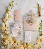 Zaproszenia ślubne Złote Glamour złote zaproszenia ślubne bogato zdobione motywy kwiatowe idealne na letni ślub6