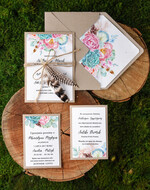 Zaproszenia ślubne Boho  nowoczesne zaproszenia na ślub, boho glam styl1