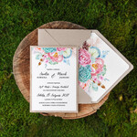 Zaproszenia ślubne Boho  nowoczesne zaproszenia na ślub, boho glam styl2