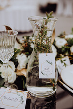 Zawieszki na butelki glamour zawieszka na butelkę geometryczny wzór wesele glamour0