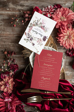 Menu glamour menu weselne na stoły plan podawania posiłków, glamour złote litery wasza treść1