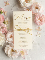 Menu glamour menu ślubne z planem posiłków, złocone i eleganckie menu weselne, dekoracja stołu weselnego menu 0