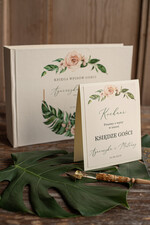 Księgi wpisów gości Rustykalne/retro ksiega gosci na zdjecia z polaroida i wpisy gosci weselnych, w stylu rustykalnym3