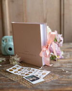 Księgi wpisów gości Rustykalne/retro ksiega zyczeń na wesele kolorowa personalizowana 1