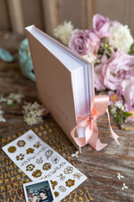 Księgi wpisów gości Rustykalne/retro ksiega zyczeń na wesele kolorowa personalizowana 2