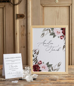 Księgi wpisów gości Rama księga pamiątkowa na wesele i wpisy gosci weselnych, rama z wrzucanymi serduszkami2