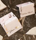 Zestawy Próbkowe próbki zaproszeń zaproszenia ślubne składane próbki złote świecące litery zestaw 2